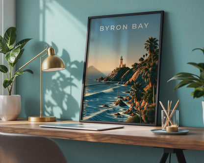 Byron Bay Coastal Wall Art Print - Travel Wall Art