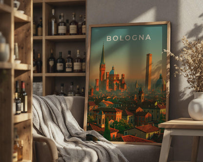 Bologna Cityscape Art Print - Travel Wall Art