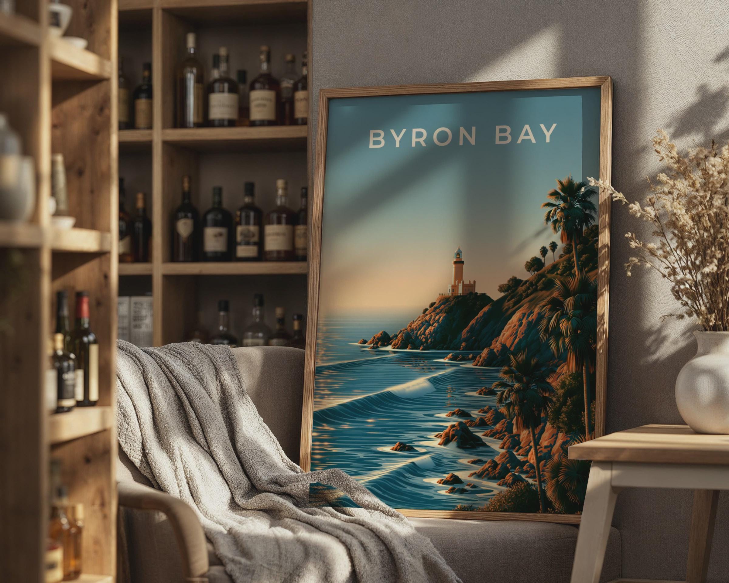 Byron Bay Coastal Wall Art Print - Travel Wall Art