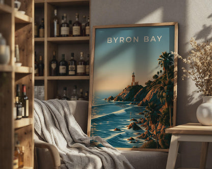 Byron Bay Coastal Wall Art Print - Travel Wall Art