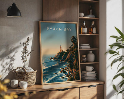 Byron Bay Coastal Wall Art Print - Travel Wall Art