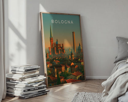 Bologna Cityscape Art Print - Travel Wall Art