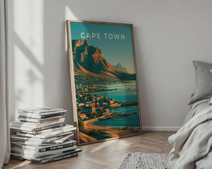 Cape Town Landscape Print Coastal Artwork Modern Wall Art - Travel Wall Art