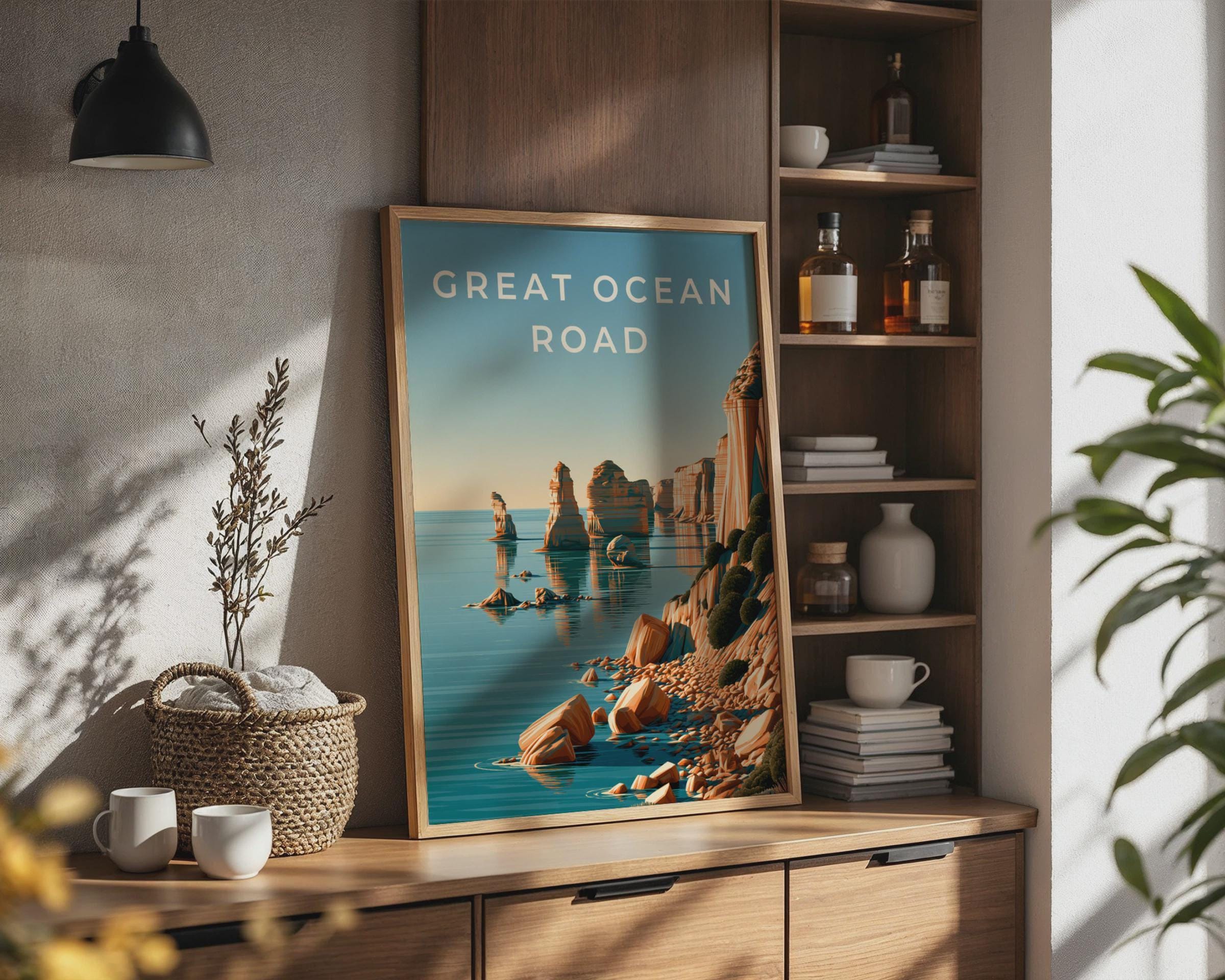 Great Ocean Road Coastal Art Print - Travel Wall Art