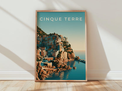Cinque Terre Coastal Landscape Print - Travel Wall Art