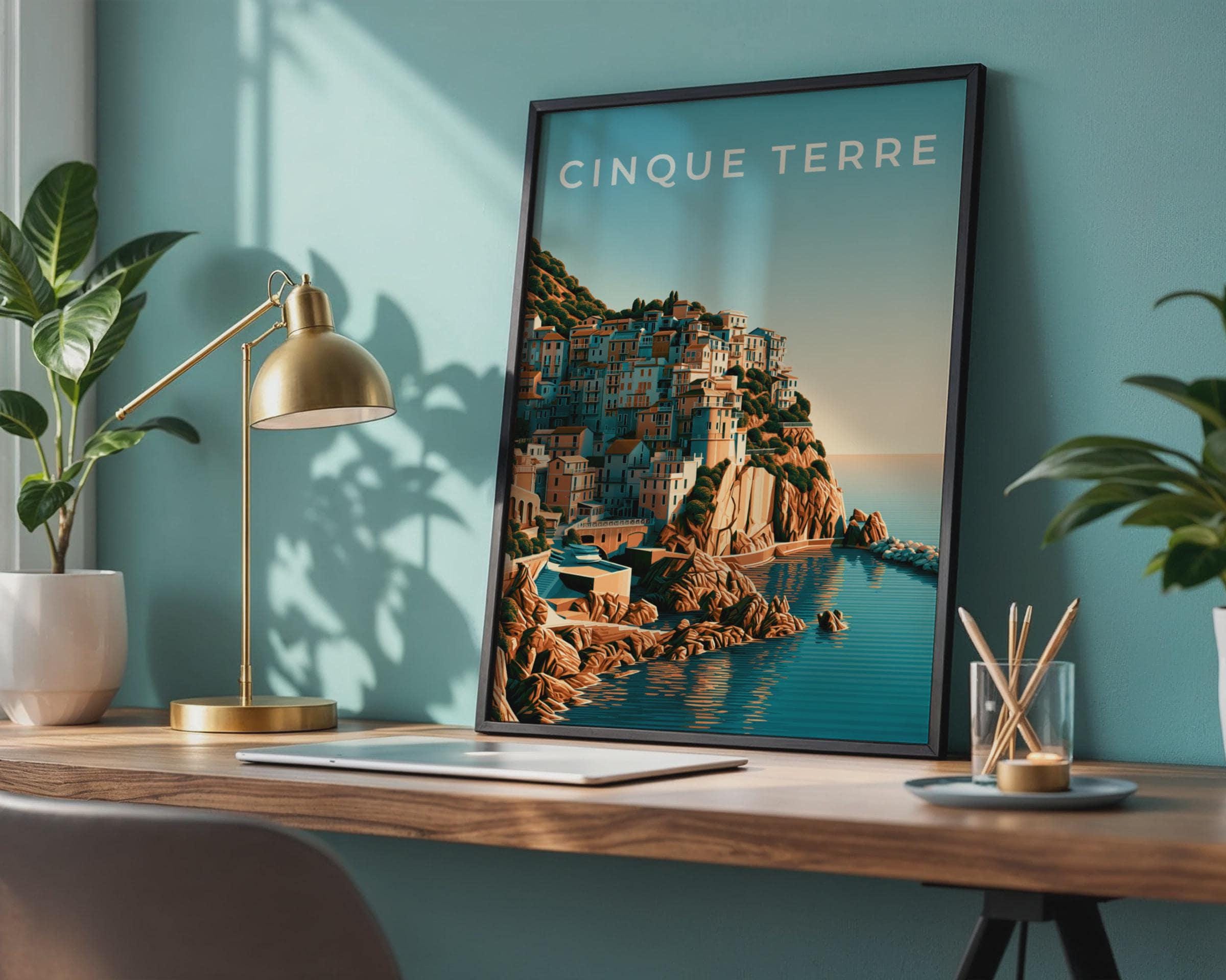 Cinque Terre Coastal Landscape Print - Travel Wall Art