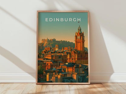 Edinburgh Skyline Wall Art Print - Travel Wall Art
