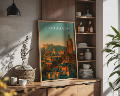 Edinburgh Skyline Wall Art Print - Travel Wall Art