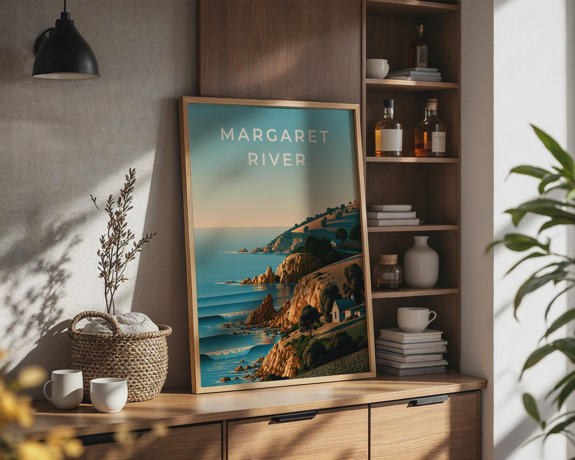Margaret River Landscape Poster Coastal Wall Art Print - Travel Wall Art