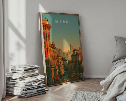 Milan Cityscape Wall Art Print - Travel Wall Art