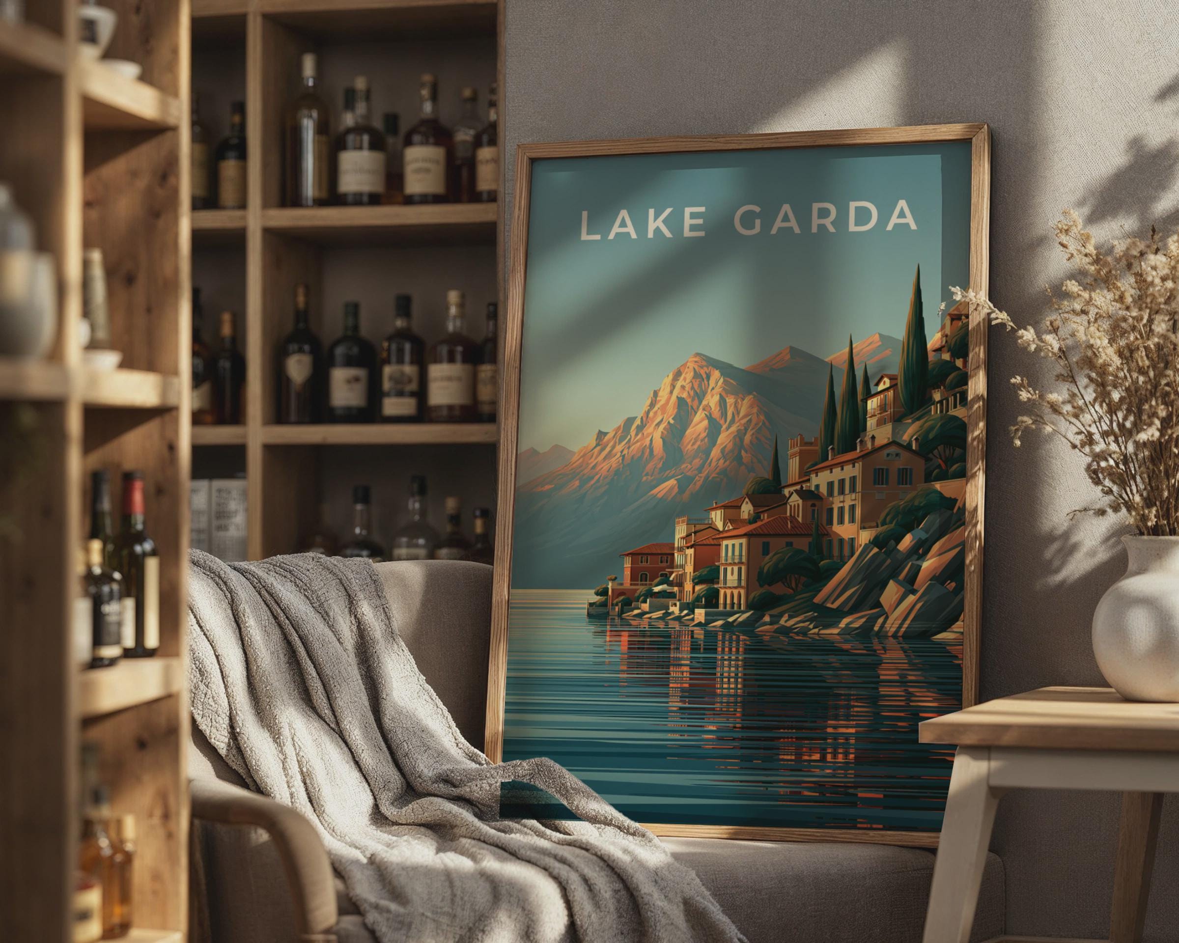 Lake Garda Travel Art Print - Travel Wall Art