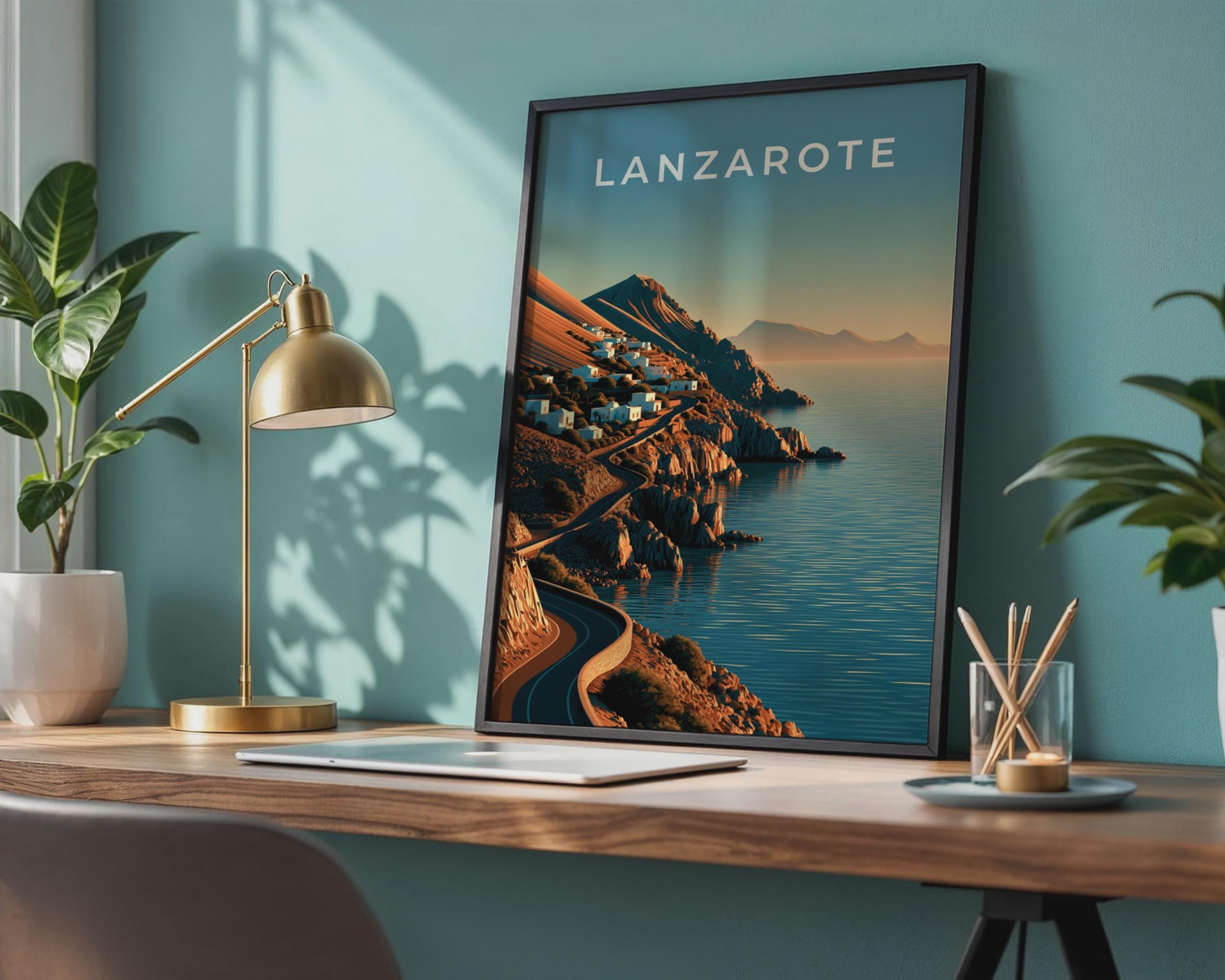 Lanzarote Coastal Landscape Print - Travel Wall Art