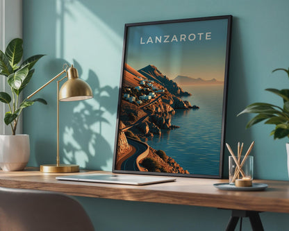 Lanzarote Coastal Landscape Print - Travel Wall Art
