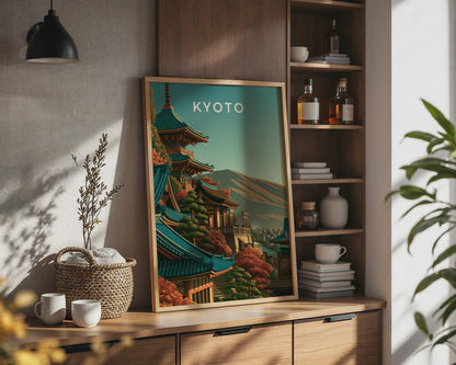Kyoto Cityscape Wall Art Print - Travel Wall Art