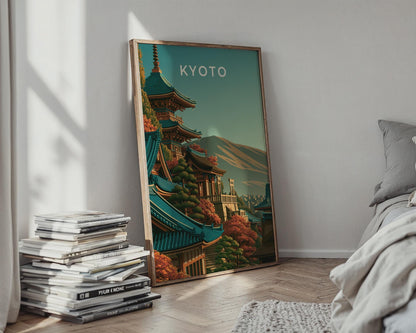 Kyoto Cityscape Wall Art Print - Travel Wall Art