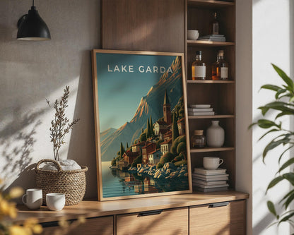Lake Garda Italian Landscape Print - Travel Wall Art