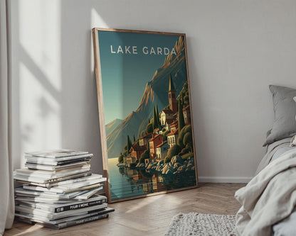 Lake Garda Italian Landscape Print - Travel Wall Art