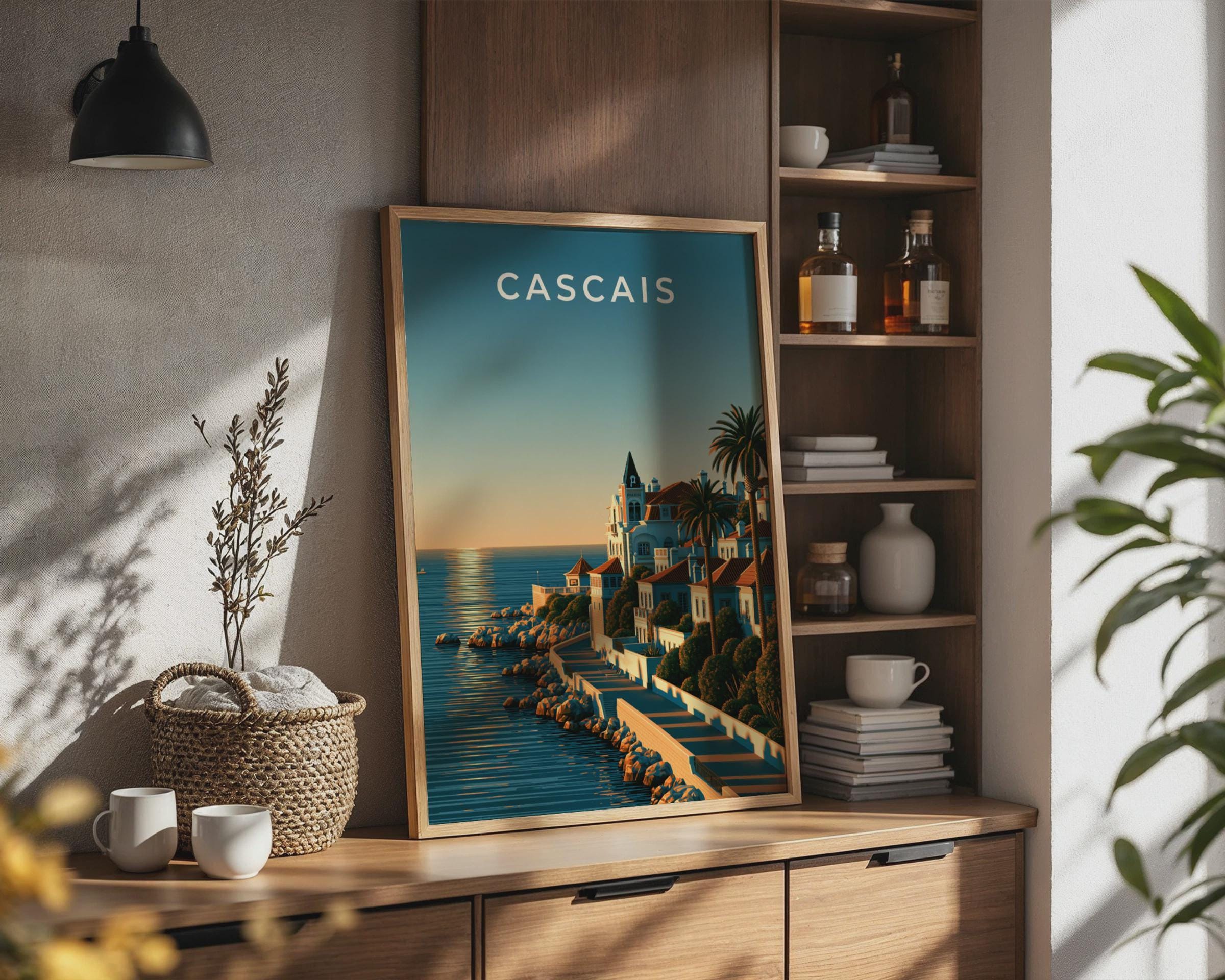 Cascais Coastal Print Wall Art - Travel Wall Art