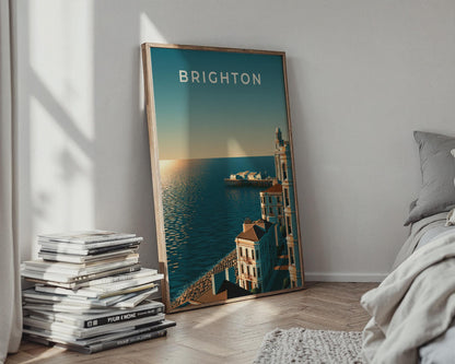 Brighton Coastal Wall Art Print - Travel Wall Art