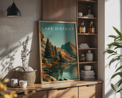 Lake District Landscape Poster Nature Print Wall Art - Travel Wall Art