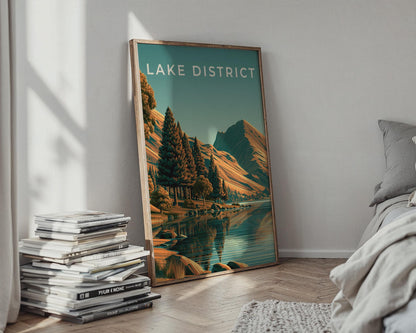 Lake District Landscape Poster Nature Print Wall Art - Travel Wall Art