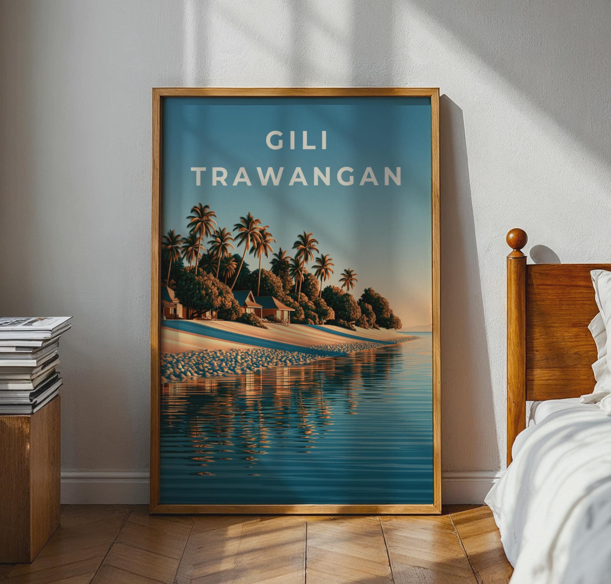 Gili Trawangan Tropical Beach Wall Art - Travel Wall Art