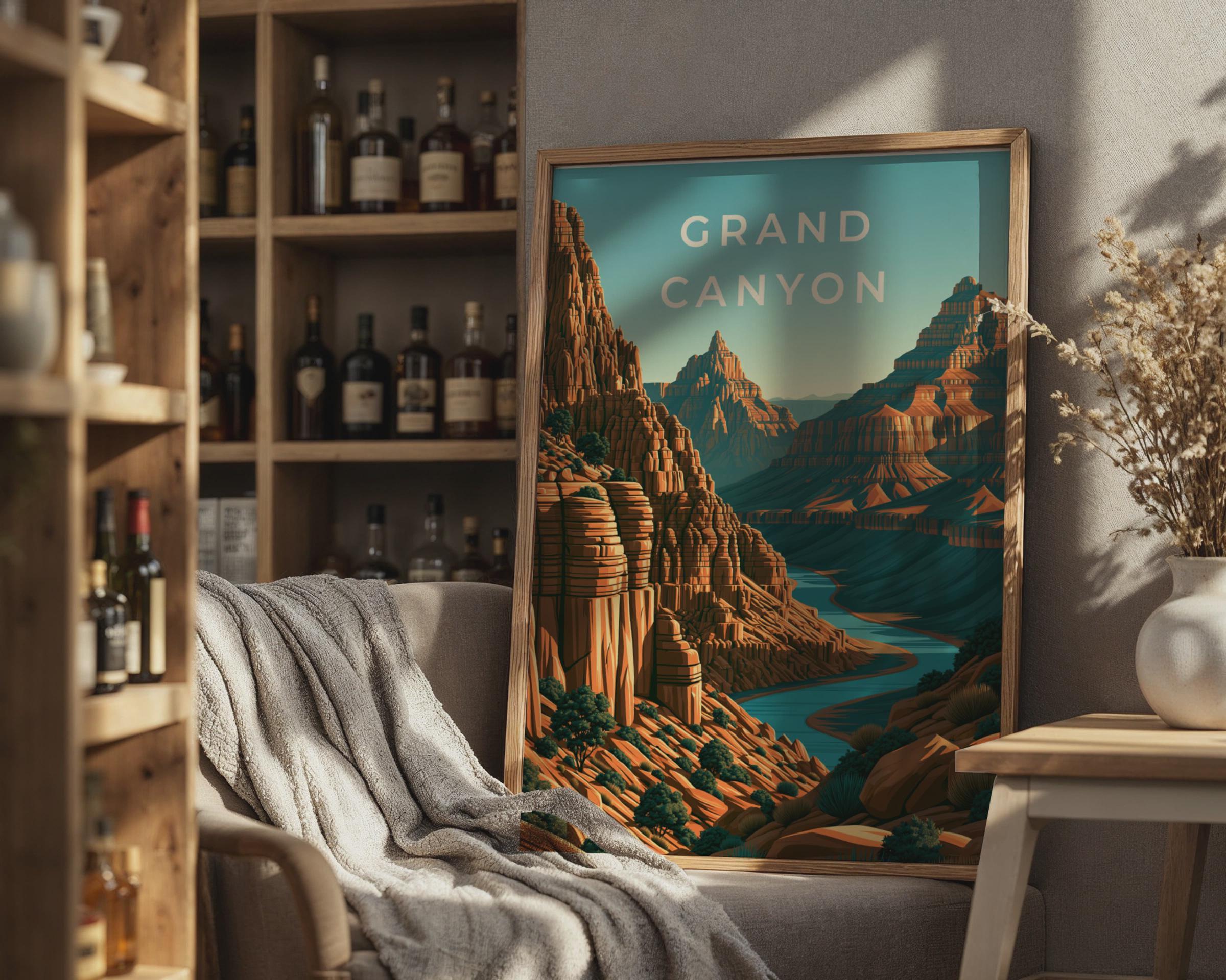Grand Canyon Landscape Print Wall Art - Travel Wall Art