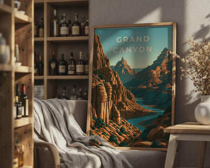 Grand Canyon Landscape Print Wall Art - Travel Wall Art
