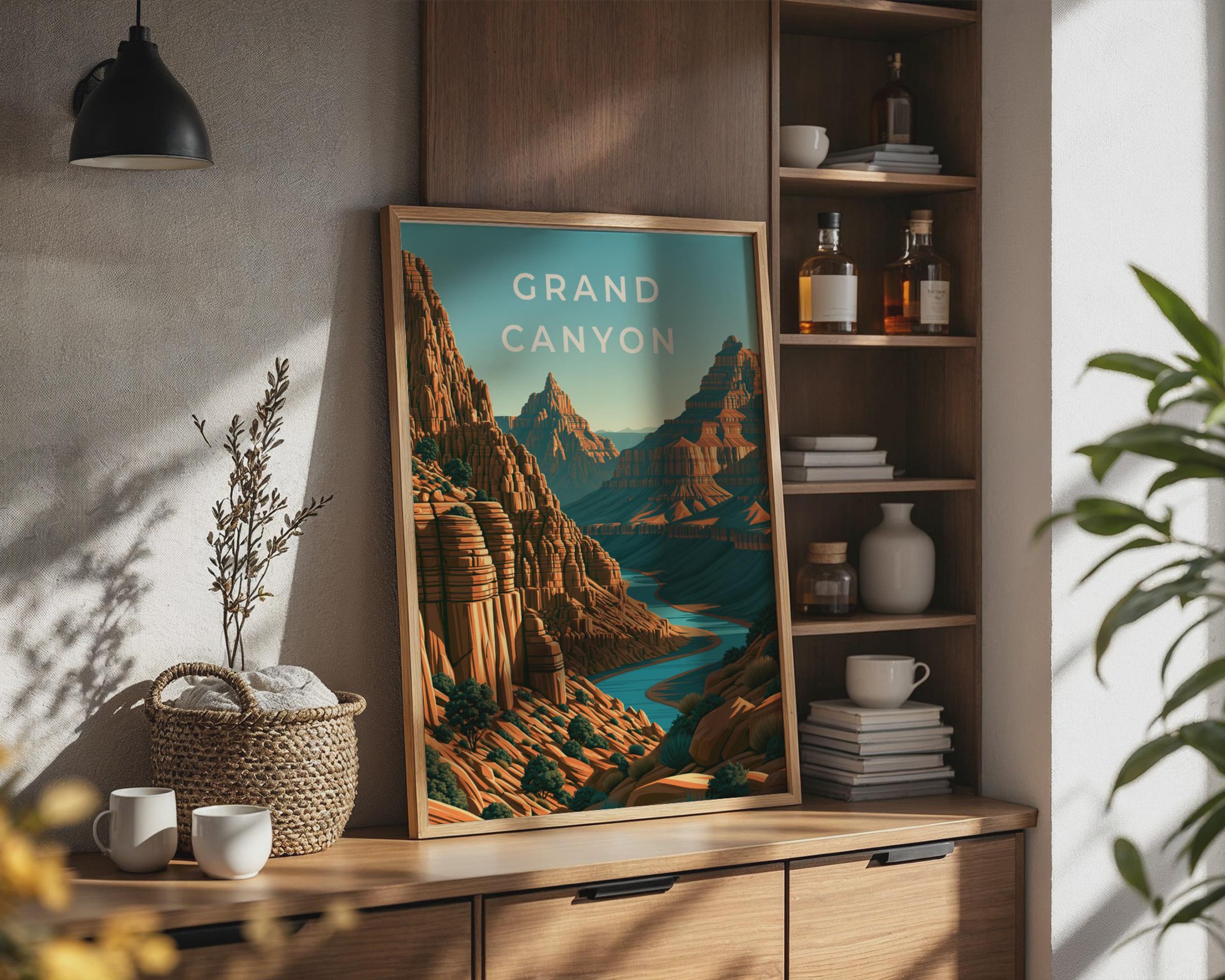Grand Canyon Landscape Print Wall Art - Travel Wall Art