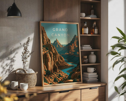 Grand Canyon Landscape Print Wall Art - Travel Wall Art