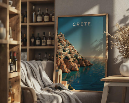 Crete Seaside Landscape Print - Travel Wall Art