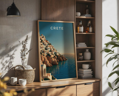 Crete Seaside Landscape Print - Travel Wall Art