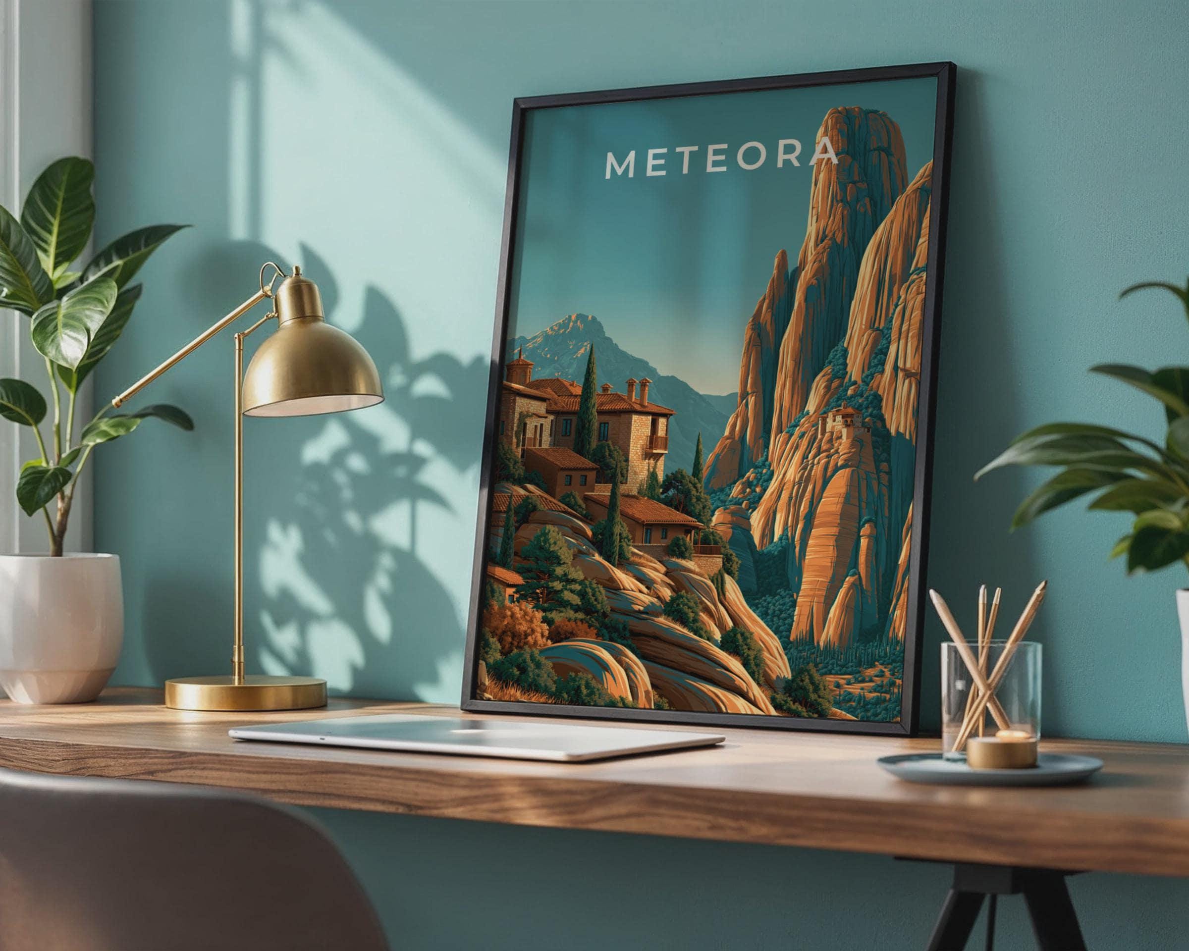Meteora Greece Wall Art Print - Travel Wall Art