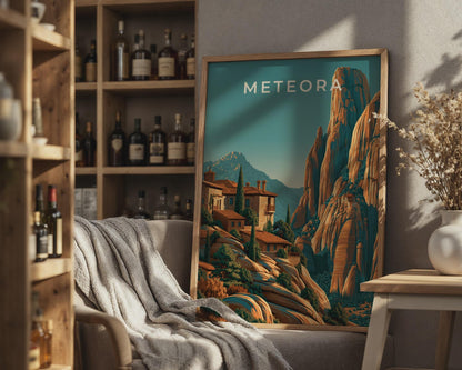 Meteora Greece Wall Art Print - Travel Wall Art