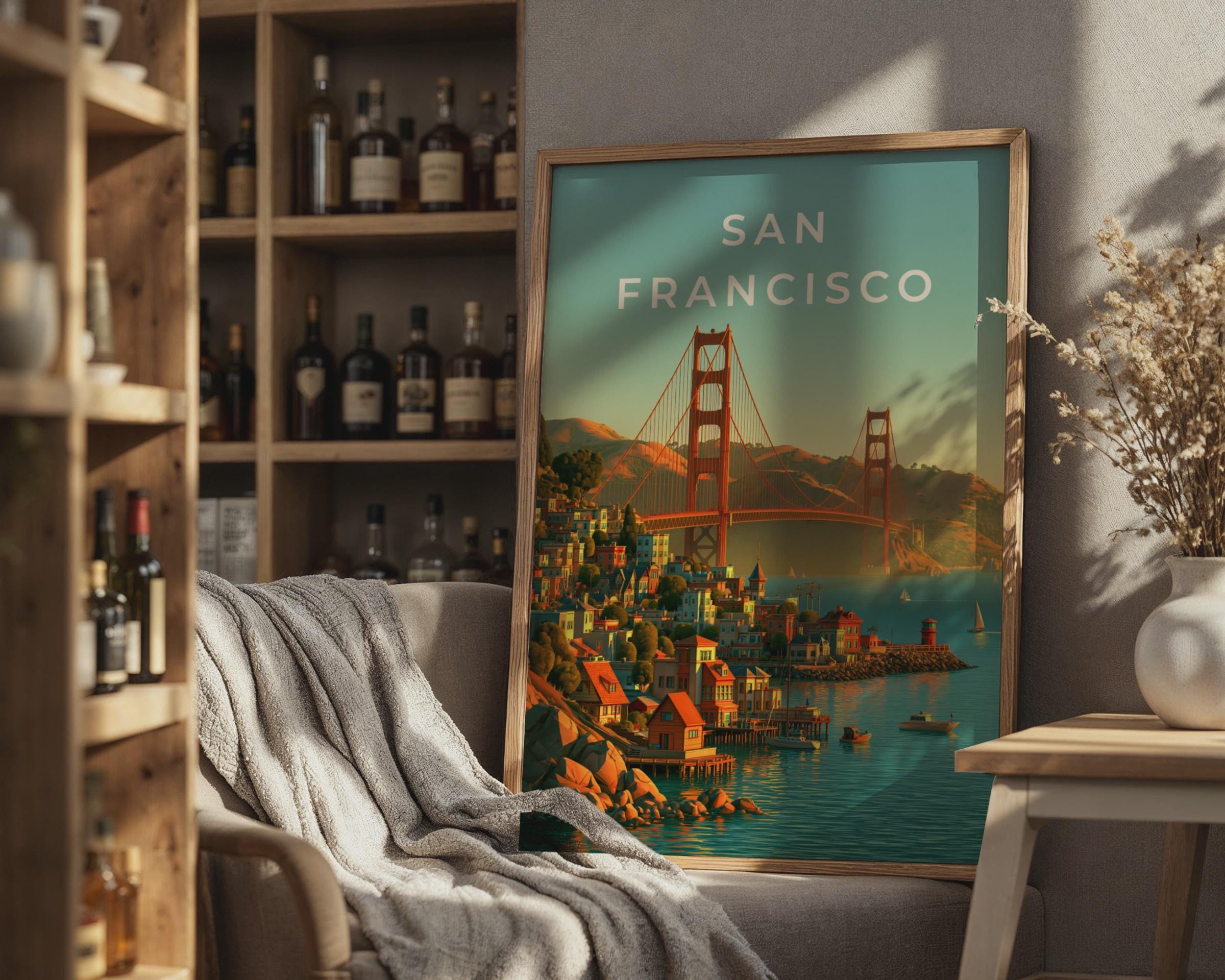 Golden Gate Bridge San Francisco Wall Art Print - Travel Wall Art