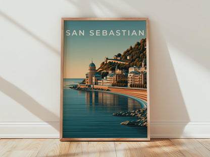 San Sebastian Coastal Landscape Print - Travel Wall Art