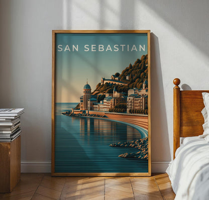 San Sebastian Coastal Landscape Print - Travel Wall Art