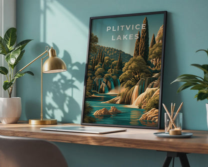 Plitvice Lakes Nature Wall Art Print - Travel Wall Art