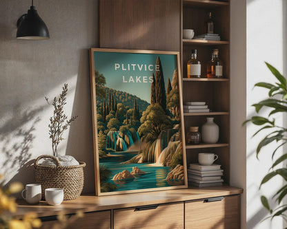 Plitvice Lakes Nature Wall Art Print - Travel Wall Art