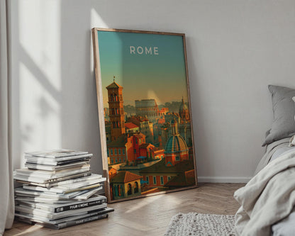 Rome Cityscape Wall Art Print - Travel Wall Art