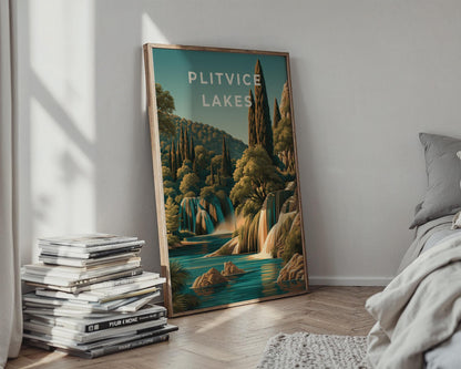 Plitvice Lakes Nature Wall Art Print - Travel Wall Art