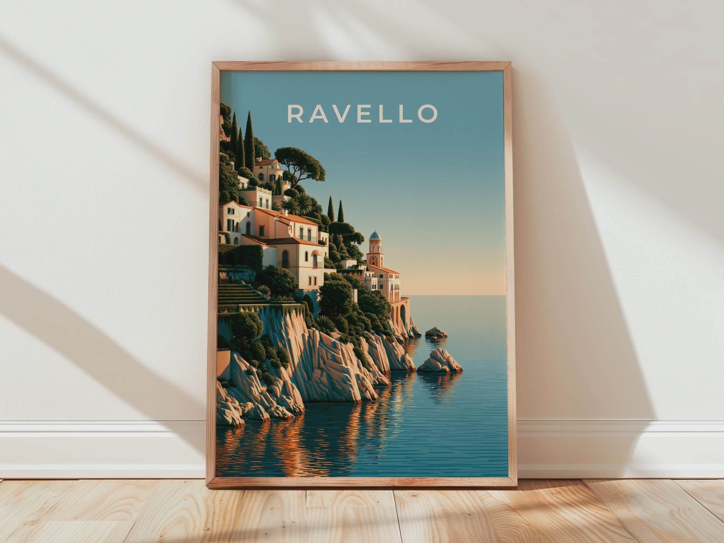 Ravello Coastal Town Landscape Print - Travel Wall Art