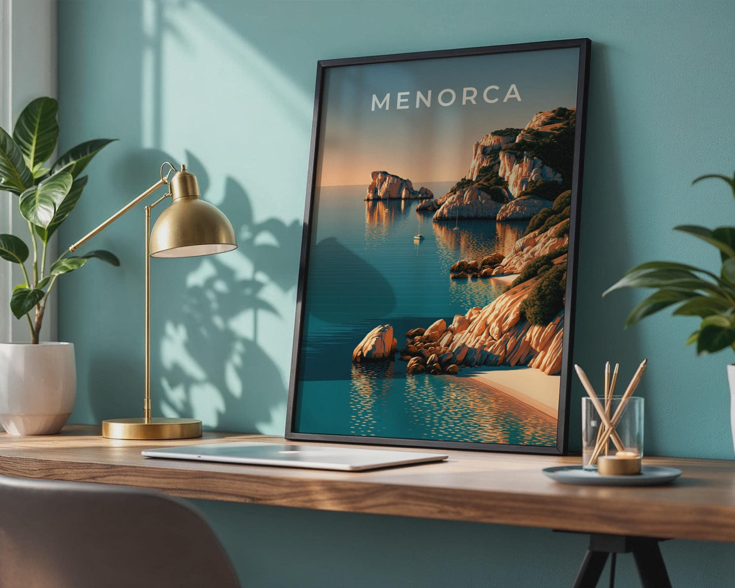 Menorca Coastal Scene Art Print - Travel Wall Art