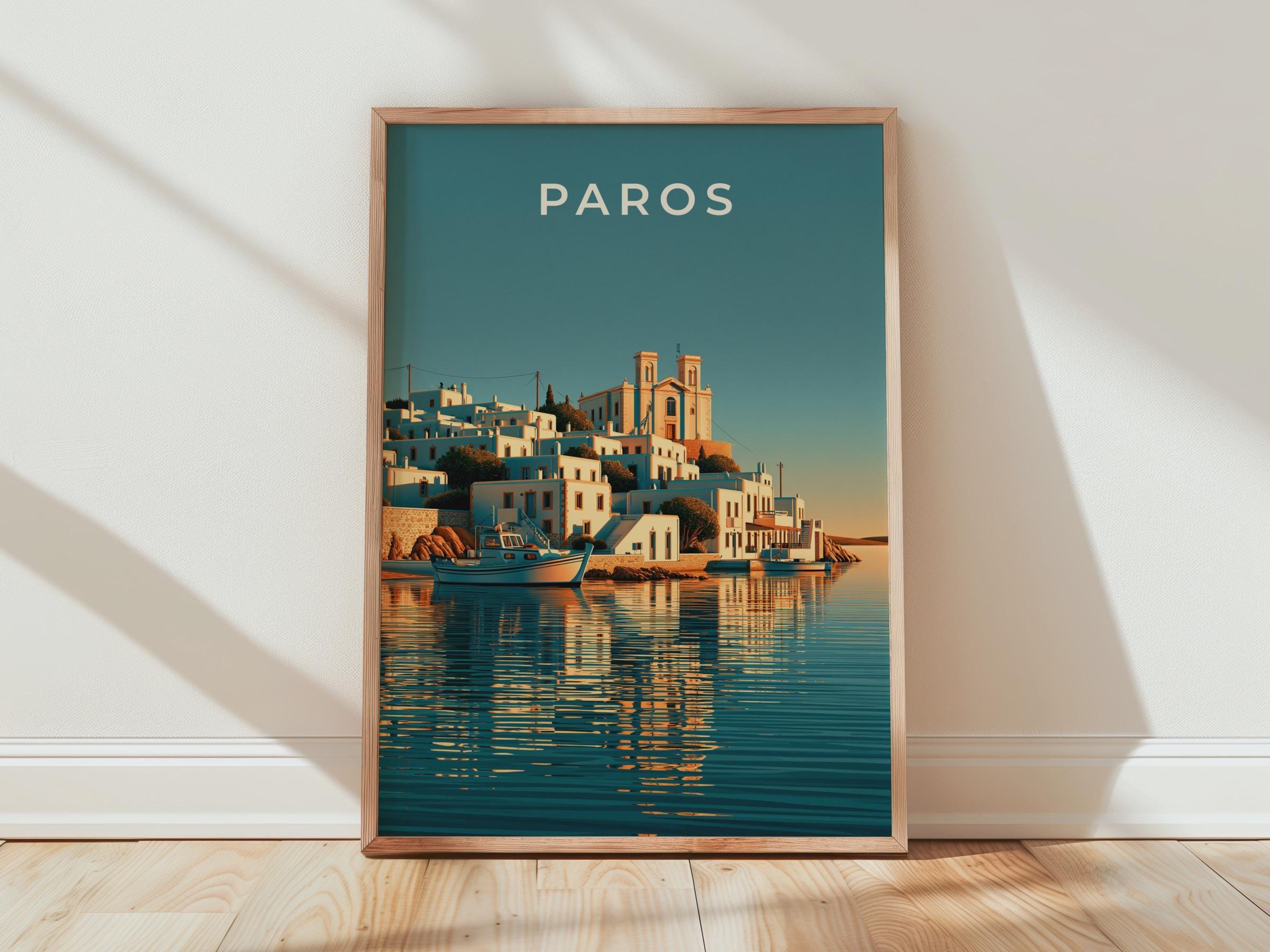 Coastal Wall Art Paros Poster - Travel Wall Art