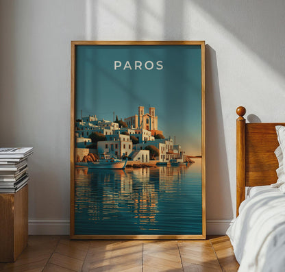 Coastal Wall Art Paros Poster - Travel Wall Art