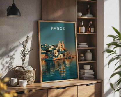 Coastal Wall Art Paros Poster - Travel Wall Art