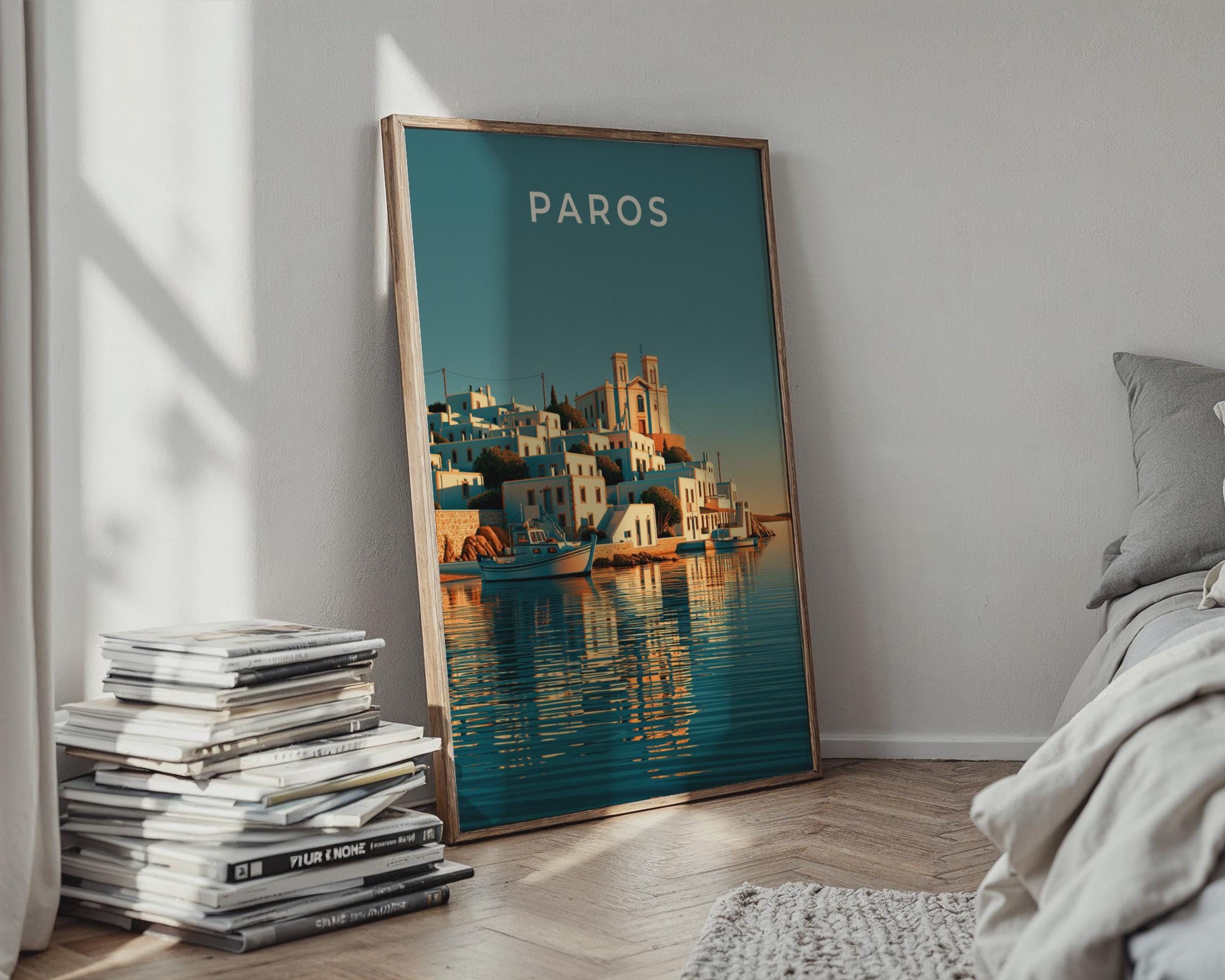 Coastal Wall Art Paros Poster - Travel Wall Art