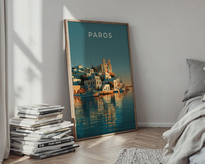 Coastal Wall Art Paros Poster - Travel Wall Art
