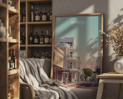 Fremantle Perth WA Travel Poster Wall Art Print - Travel Wall Art