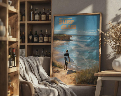 Bells Beach Surf Club Poster Art Print - Travel Wall Art
